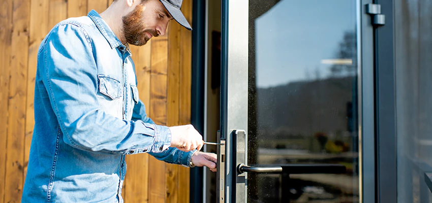 Frameless Glass Storefront Door Locks Replacement in Costa Mesa, CA
